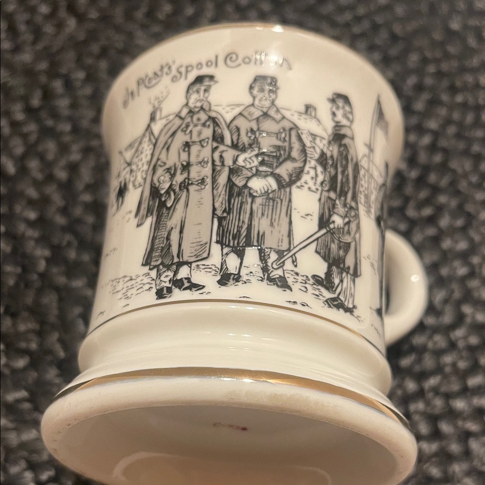Vintage White J&P spool cotton coats civil war Historical Advertising